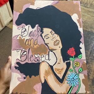 Black and Blessed Painting